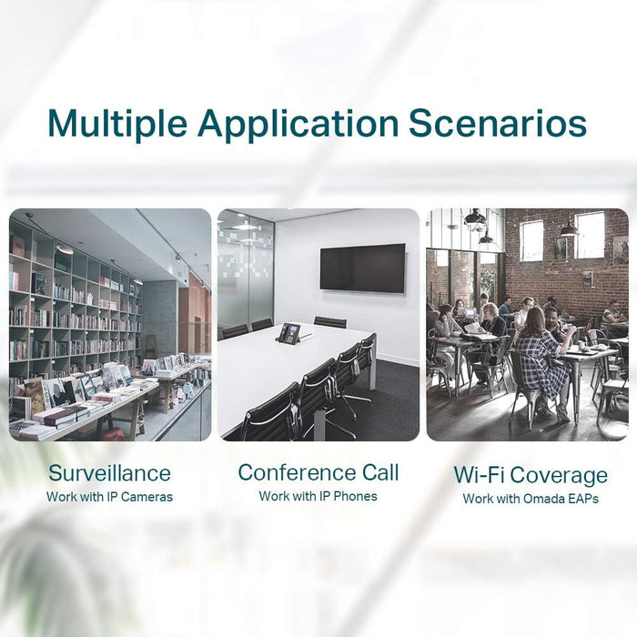 TP-Link TL-SG1210P 10-Port Gigabit Desktop Switch with 8 Port PoE+ Ethernet Switch ( 30W/PoE port & 63W for all PoE ports, No Configuration Required