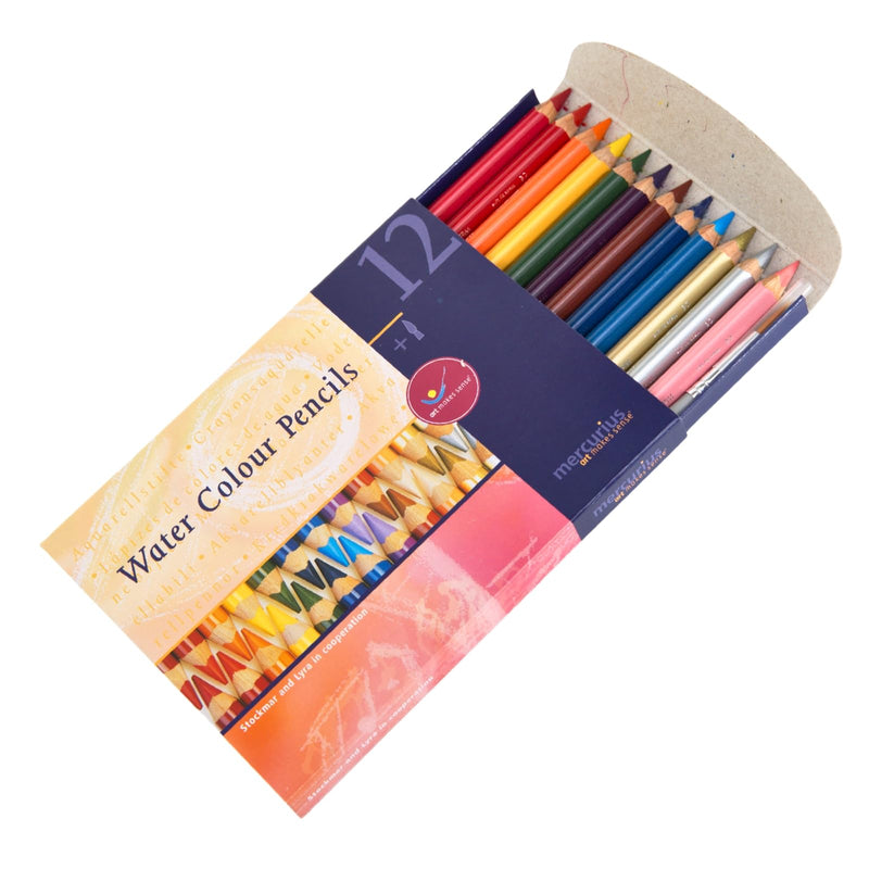 Mercurius Triangle Watercolor Pencil, Multicolor