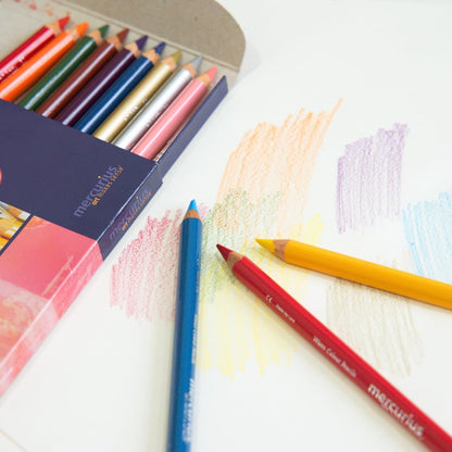 Mercurius Triangle Watercolor Pencil, Multicolor