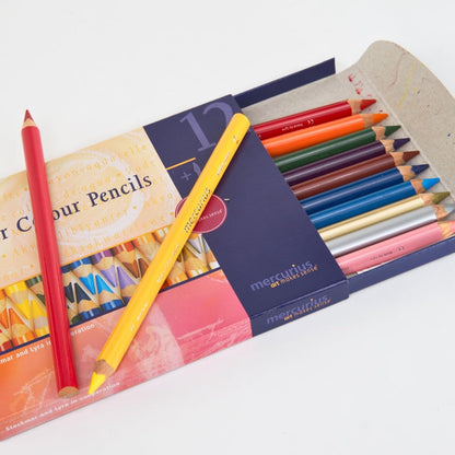 Mercurius Triangle Watercolor Pencil, Multicolor
