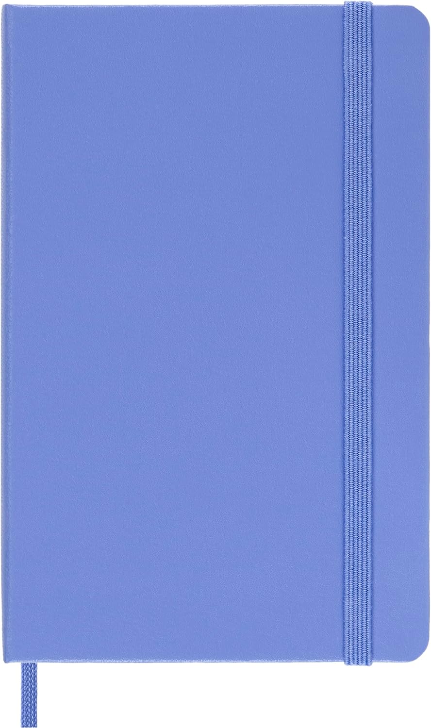 Moleskine - Classic Notebook, Ruled Notebook, Hard Cover and Elastic Closure, Size Pocket 9 x 14 cm, Colour Hydrangea Blue, 192 Pages