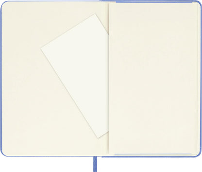 Moleskine - Classic Notebook, Ruled Notebook, Hard Cover and Elastic Closure, Size Pocket 9 x 14 cm, Colour Hydrangea Blue, 192 Pages