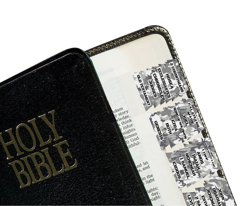 Tabbies 58412 Urban Camo Pink Bible Indexing Tabs, Old & New Testaments, 90 Tabs Including 66 Books, 11 Reference, 6 Personal, 7 Write-on Tabs (58415