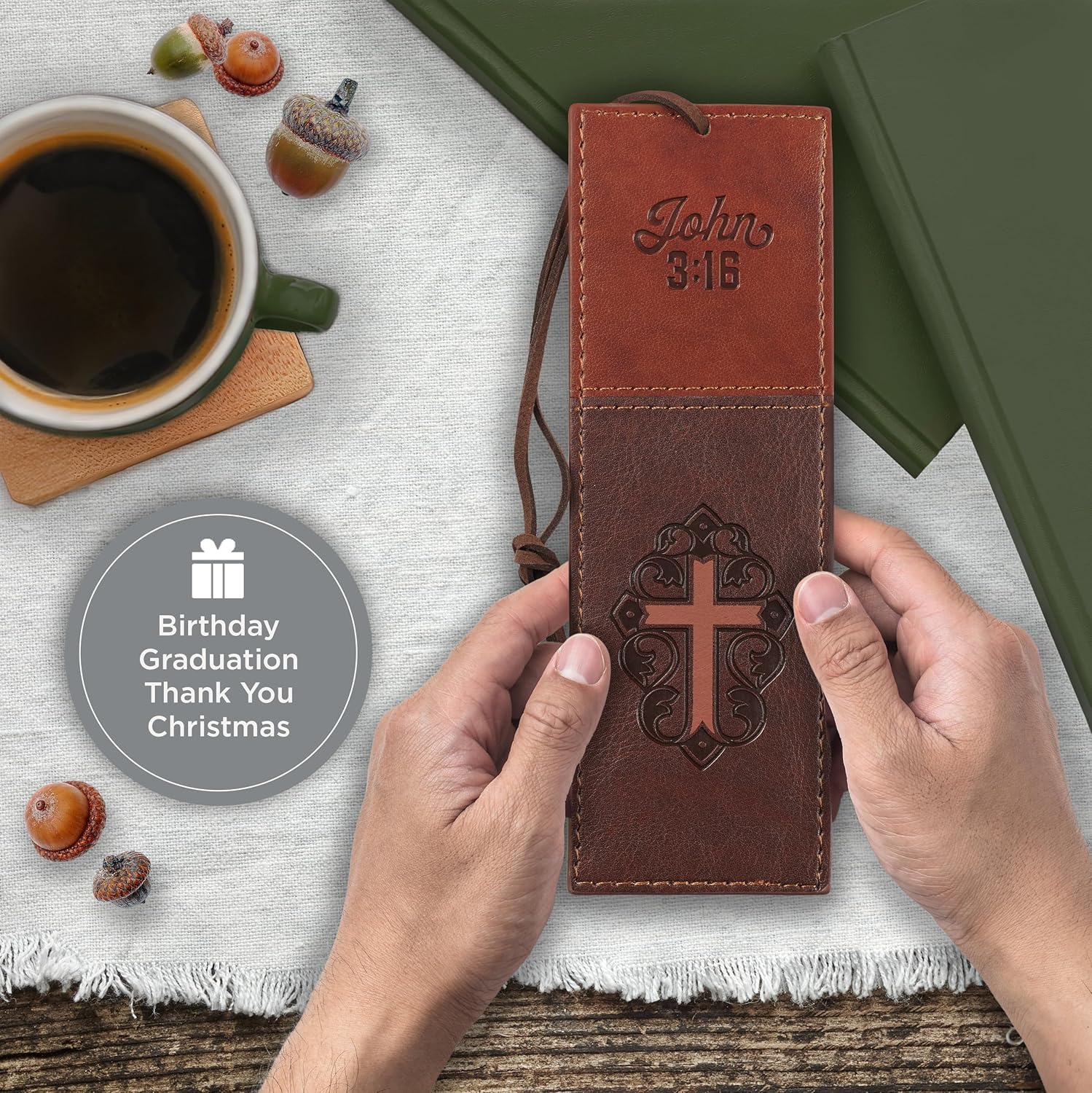 BKMK-PAGEMARKER LUXLEATHER CRO