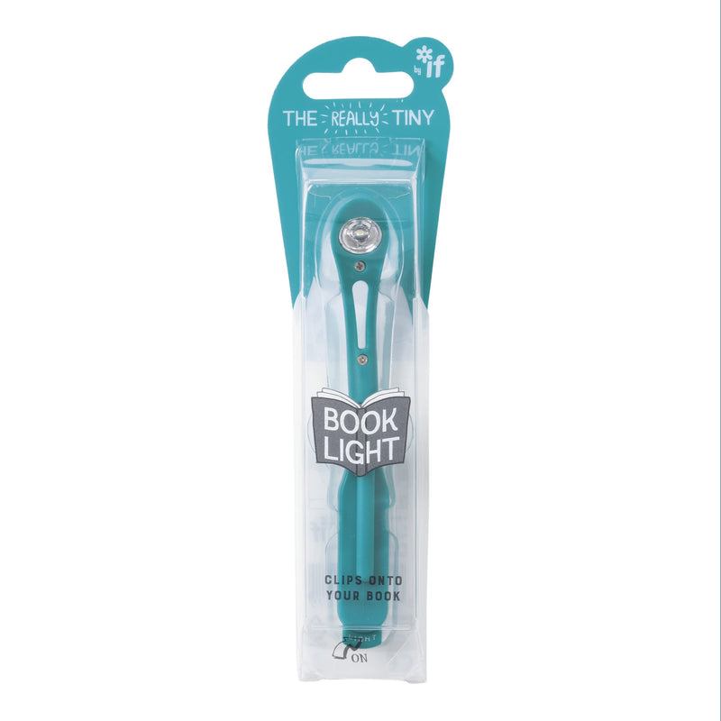 IF Really Tiny Book Light (Blue) – Compact Reading Lights for Books in Bed – Flexible Book Light Clip On – A Great Book Lamp with Batteries Included