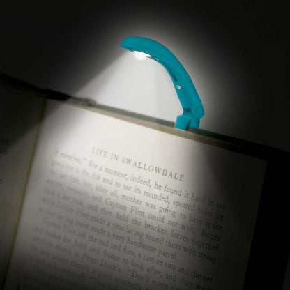 IF Really Tiny Book Light (Blue) – Compact Reading Lights for Books in Bed – Flexible Book Light Clip On – A Great Book Lamp with Batteries Included
