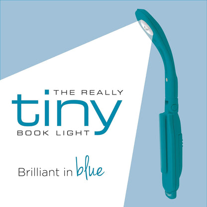 IF Really Tiny Book Light (Blue) – Compact Reading Lights for Books in Bed – Flexible Book Light Clip On – A Great Book Lamp with Batteries Included