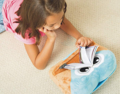 Cuddly Reader Tablet Kissen, Lesekissen Leseständer, Buchhalter Buchstütze, Tablethalter iPad Ständer Owliver