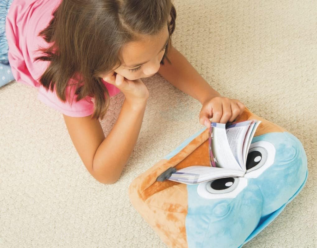 Cuddly Reader Tablet Kissen, Lesekissen Leseständer, Buchhalter Buchstütze, Tablethalter iPad Ständer Owliver