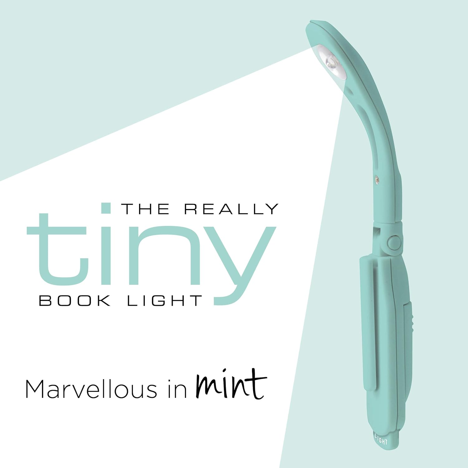 IF Really Tiny Book Light (Mint) – Compact Reading Lights for Books in Bed – Flexible Book Light Clip On – A Great Book Lamp with Batteries Included Mint One Size