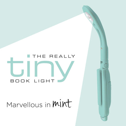 IF Really Tiny Book Light (Mint) – Compact Reading Lights for Books in Bed – Flexible Book Light Clip On – A Great Book Lamp with Batteries Included Mint One Size