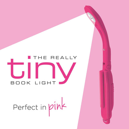 IF Really Tiny Book Light (Pink) – Compact Reading Lights for Books in Bed – Flexible Book Light Clip On – A Great Book Lamp with Batteries Included Pink One Size