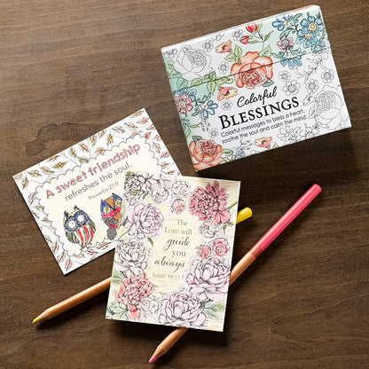 Colorful Blessings: Cards to Color and Share