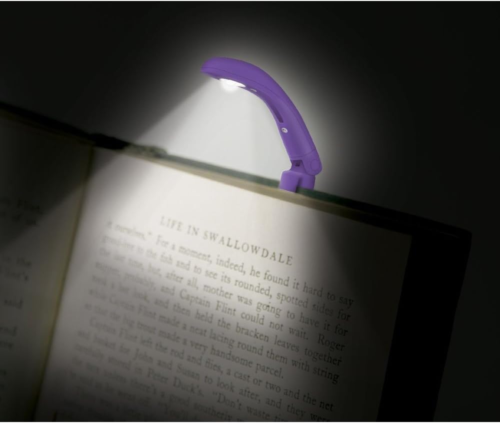 The Really Tiny Book Light In Purple - Personal Reading Light