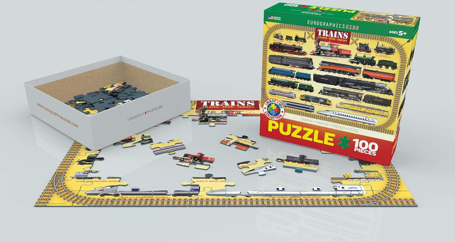 Trains 100 Piece Jigsaw Puzzle