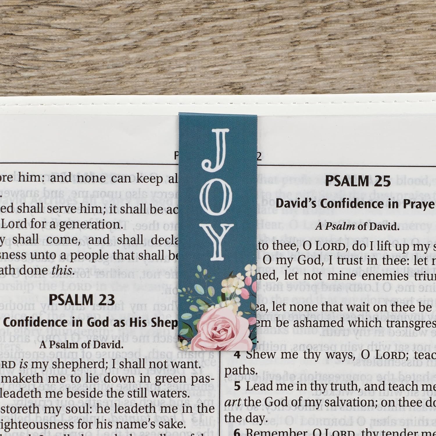 Christian Art Gifts Set of 6 That Joy May Be in You - John 15:11 Inspirational Magnetic Bible Verse Bookmark with Scripture, Size Small 2.3" x .75"