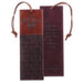 Christian Art Gifts Faux Leather Bookmark Blessed Man Jeremiah 17:7 w/Corded Tassel