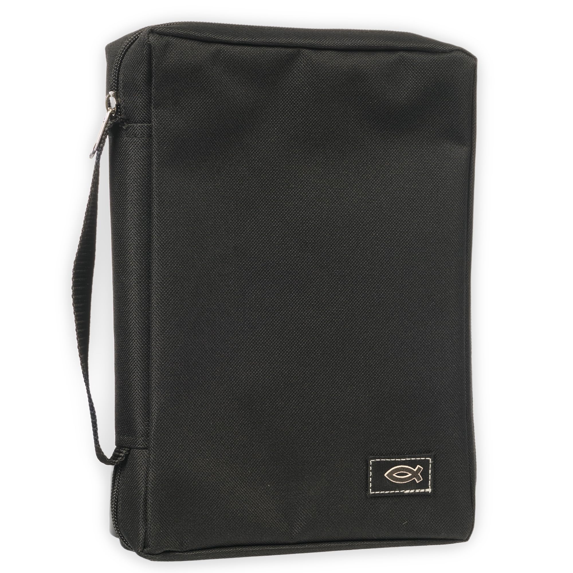 BLACK POLYESTER W/FISH EMBLEM