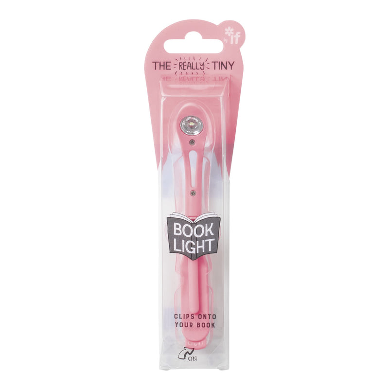IF Really Tiny Book Light (Pink) – Compact Reading Lights for Books in Bed – Flexible Book Light Clip On – A Great Book Lamp with Batteries Included Petal Pink One Size