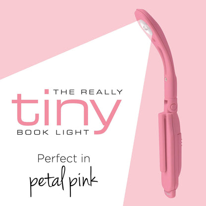 IF Really Tiny Book Light (Pink) – Compact Reading Lights for Books in Bed – Flexible Book Light Clip On – A Great Book Lamp with Batteries Included Petal Pink One Size