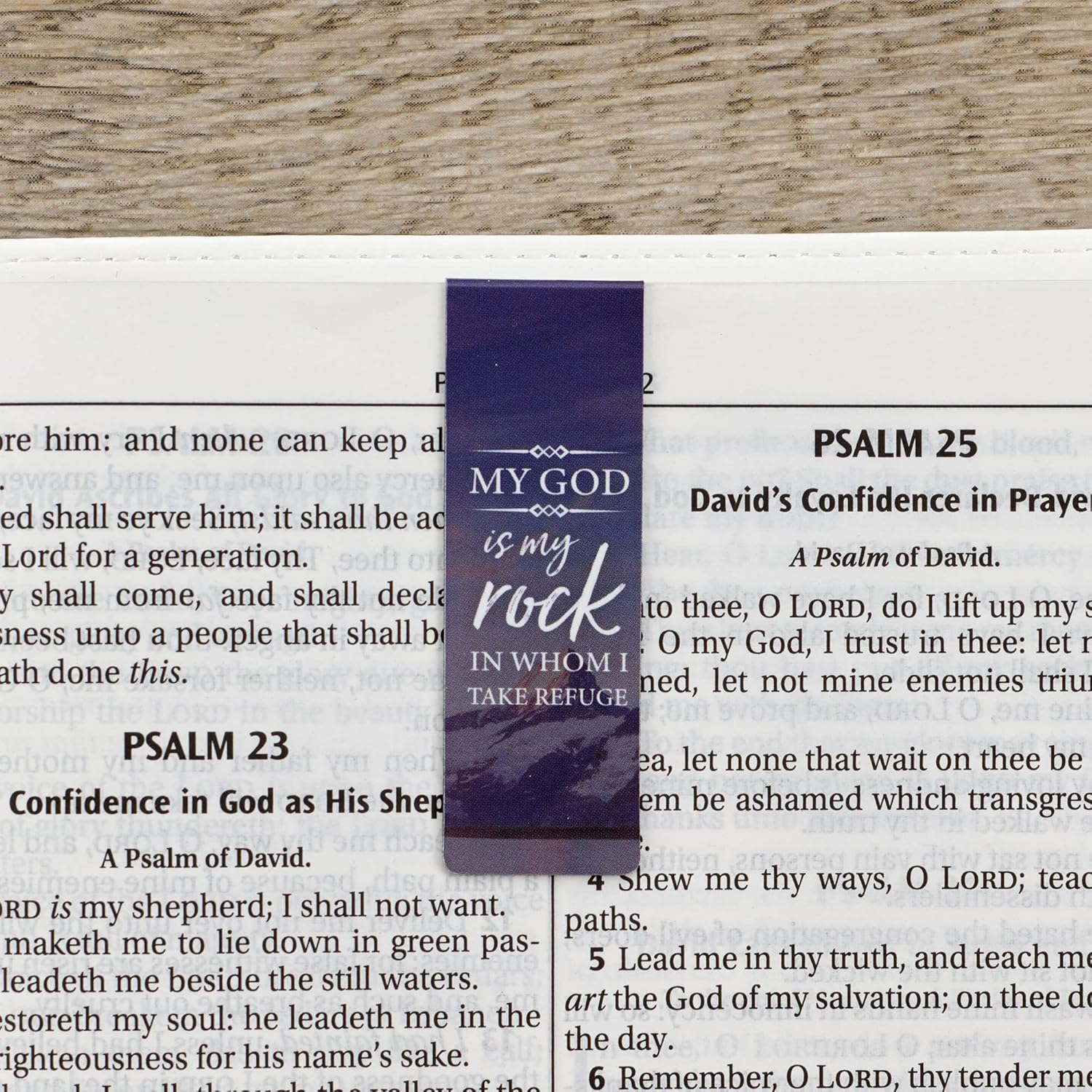 Christian Art Gifts Set of 6 Lift Up Your Hands Scenic Nature Inspirational Magnetic Bible Verse Bookmark with Scripture, Size Small 2.3" x .75"