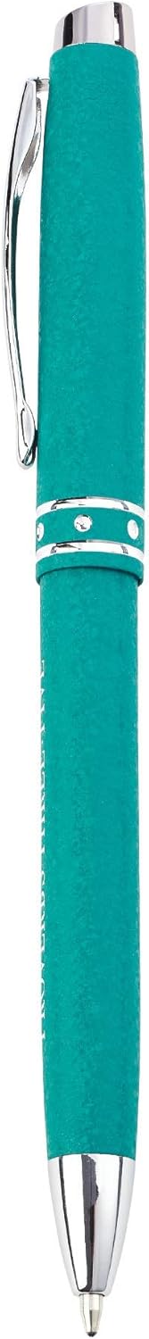 Trust In The Lord Teal Stylish Classic Pen in Matching Gift Case - Proverbs 3:5 Bible Verse Refillable Retractable Medium Ballpoint Pen for Bullet Journal Planner Writing Note Taking Calendar Agenda