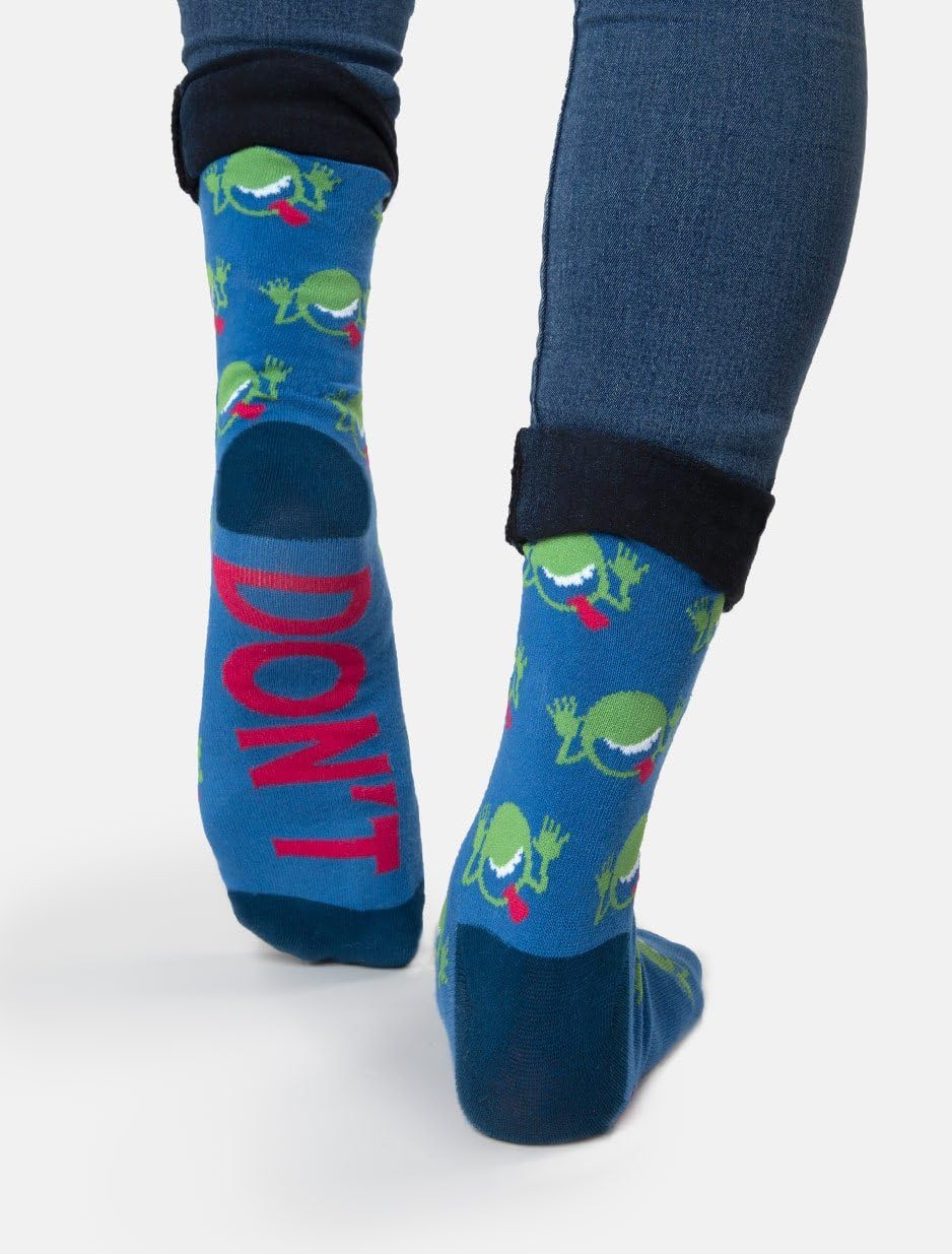 Out of Print Literary and Book-Themed Unisex Cotton Socks for Book Lovers, Readers, and Bibliophiles