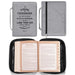 Strong and Courageous Poly Canvas Bible Cover - Medium