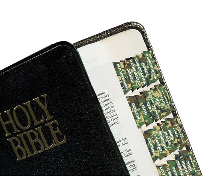 Tabbies Forest Camo Bible Indexing Tabs, Old & New Testaments, 90 Tabs Including 66 Books, 11 Reference, 6 Personal, 7 Write-on Tabs (58411