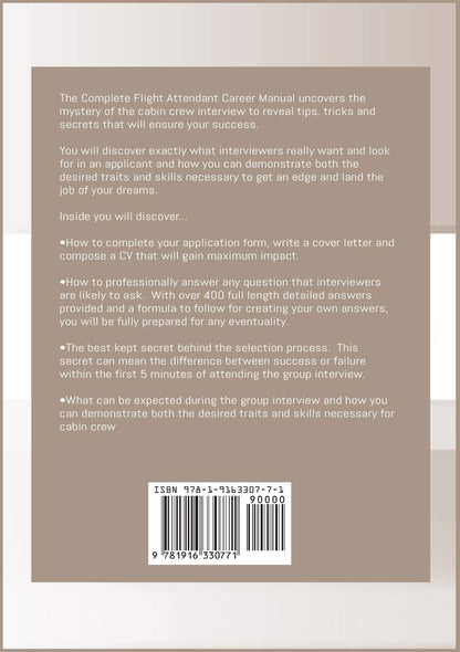 The Complete Flight Attendant Career Manual