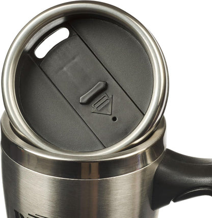 Christian Art Gifts Stainless Steel Travel Mug Double-Wall Vacuum Insulated Coffee Cup with Lid and Handle 16 oz BPA-free Lead-free Eco-Friendly Mug - Blessed Is The Man - Psalm 84:5