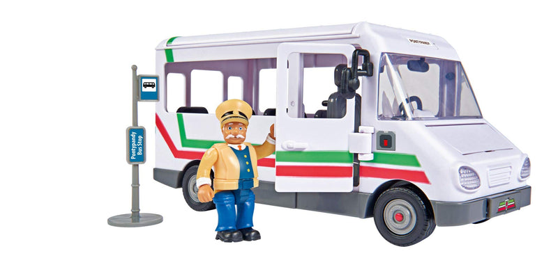 Fireman Sam vehicle the Trevors Bus Bus 20cm long with Trevor figure approx. 6cm