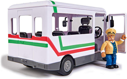 Fireman Sam vehicle the Trevors Bus Bus 20cm long with Trevor figure approx. 6cm
