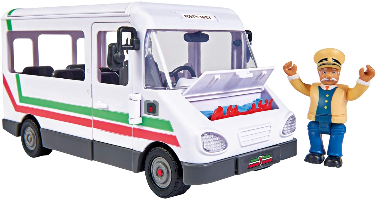 Fireman Sam vehicle the Trevors Bus Bus 20cm long with Trevor figure approx. 6cm