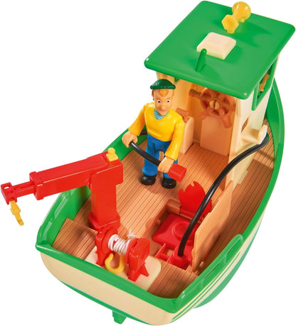 Sam Charlies Fischerboot mit Figur