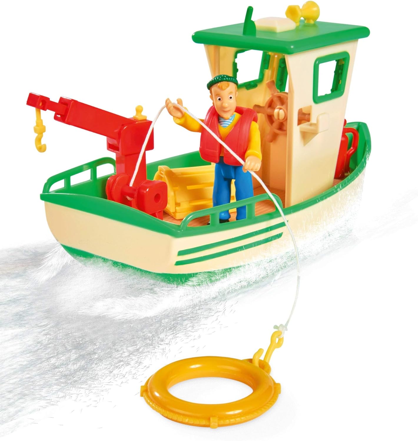 Sam Charlies Fischerboot mit Figur