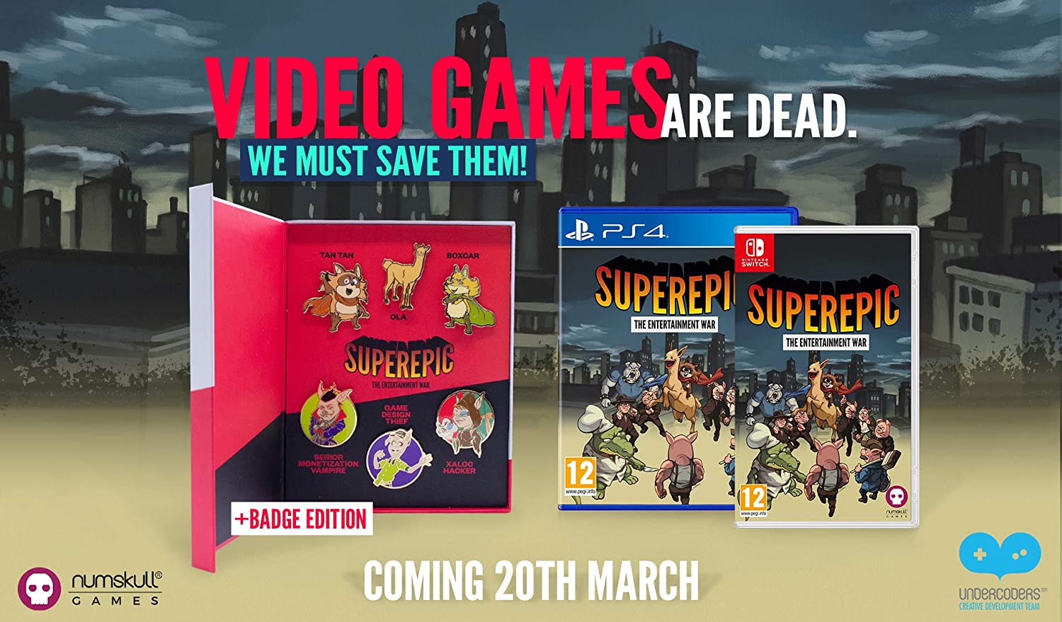 SuperEpic: The Entertainment War Collector's Edition (PS4) PlayStation 4 Collector's