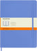 Moleskine - Classic Notebook, Ruled Notebook, Soft Cover and Elastic Closure, Size X-Large 19 x 25 cm, Colour Hydrangea Blue, 192 Pages