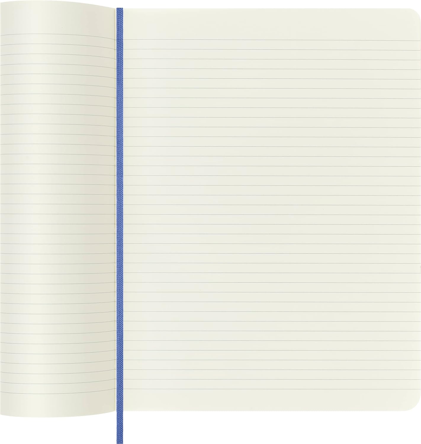 Moleskine - Classic Notebook, Ruled Notebook, Soft Cover and Elastic Closure, Size X-Large 19 x 25 cm, Colour Hydrangea Blue, 192 Pages