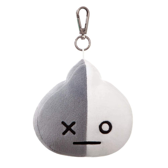 AURORA BT21 Official Merchandise, Van Plush Key Clip, 61339, Grey & White, one Size