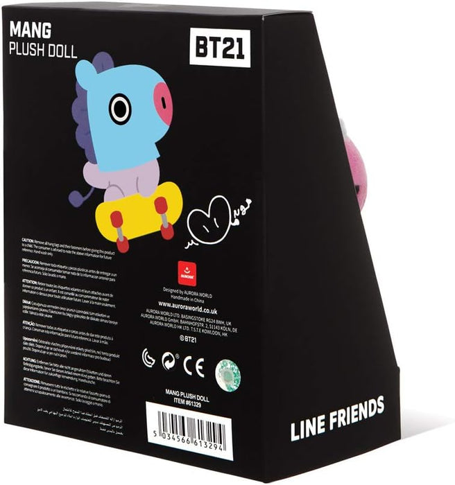 AURORA BT21 Official Merchandise, MANG Soft Toy, Small, 61329, Purple