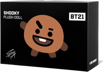 AURORA License BT21 Official Merchandise, SHOOKY Soft Toy, Medium, 61322, Brown