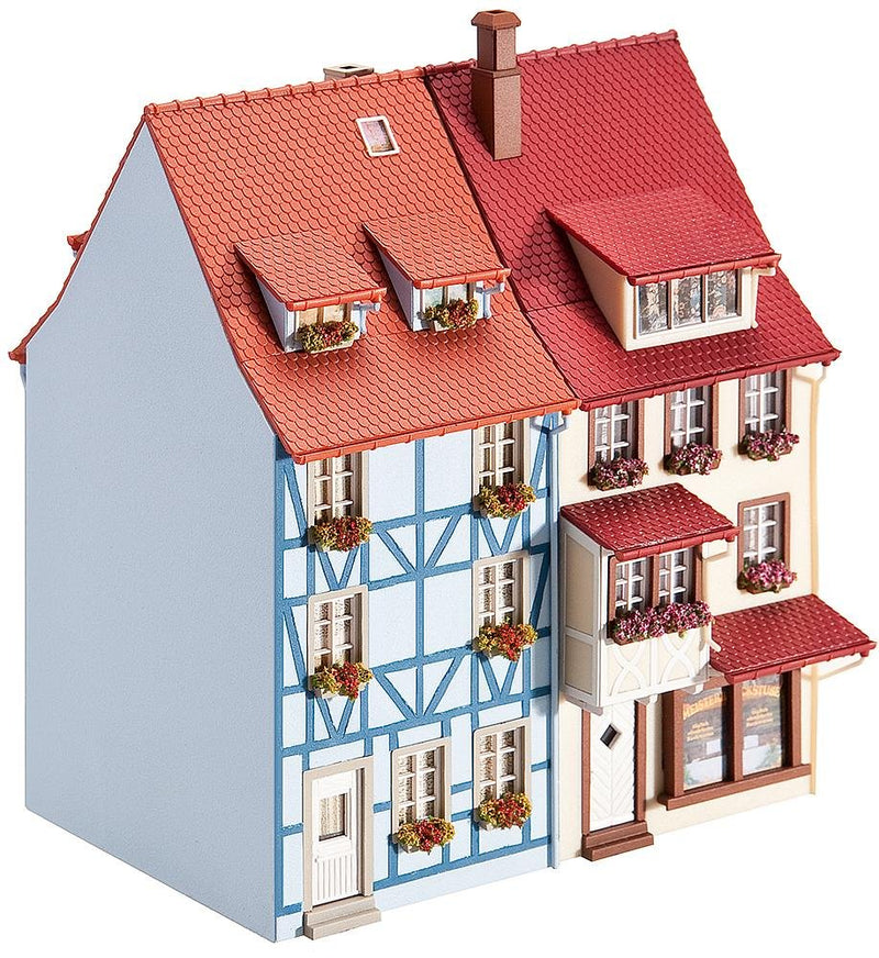 Faller FA130495-2 small town houses with bay - 103 x 62 x 142 mm - 110 x 62 x 152 mm