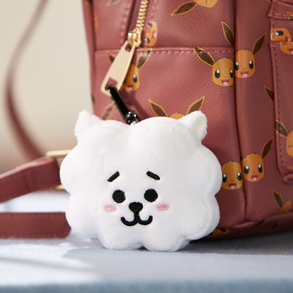AURORA BT21 Official Merchandise, RJ Plush Key Clip, 61332, White,50 x 100 x 90 millimetres