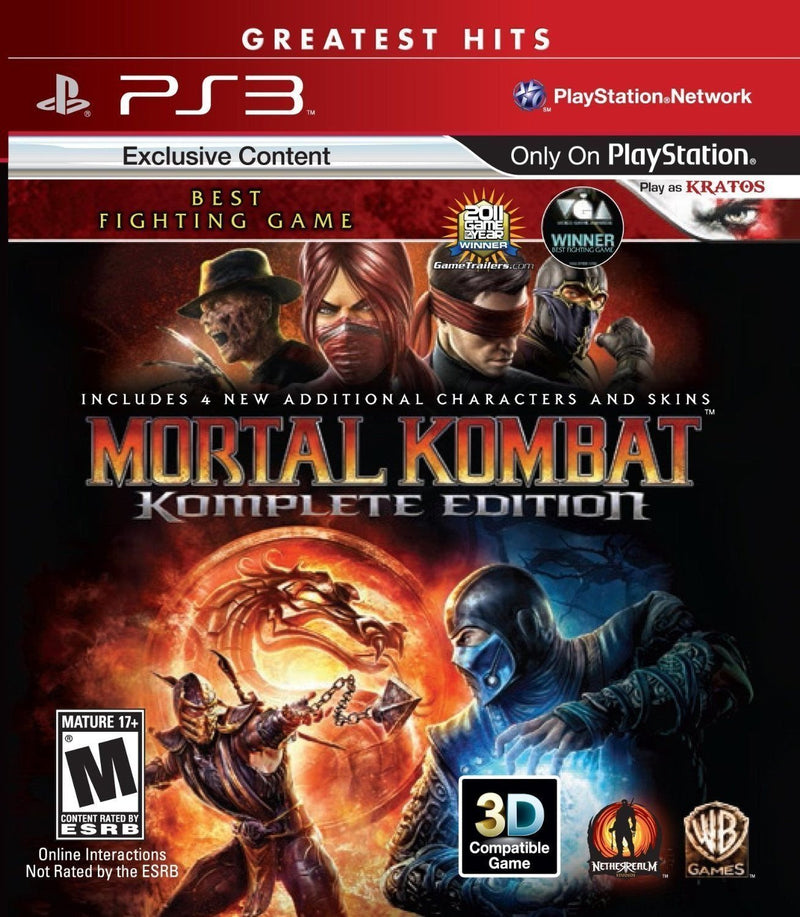 Mortal Kombat Komplete Edition (Greatest Hits) - Playstation 3