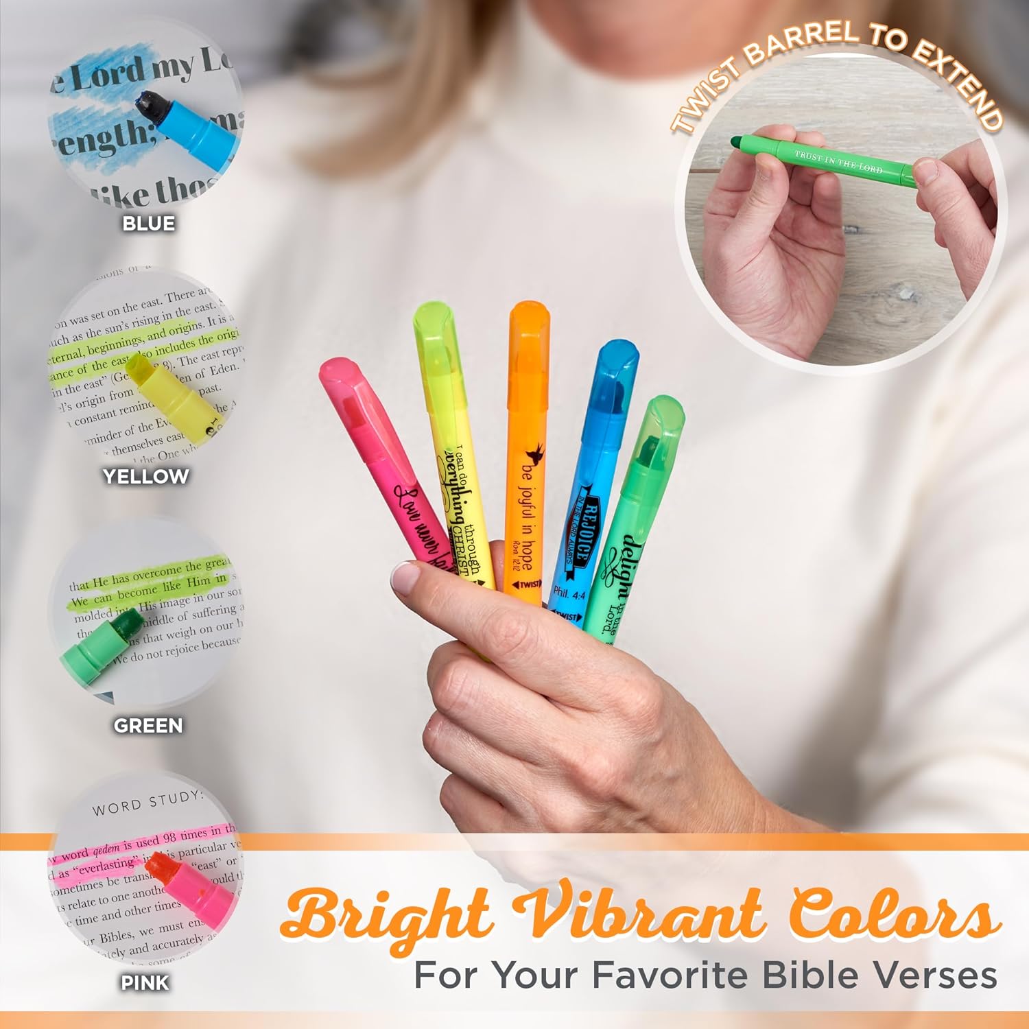 Twist and Glide 5 Piece Gel Highlighter Set