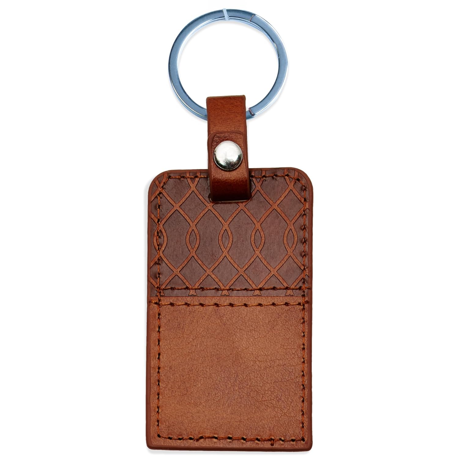 Brown Lux-Leather Keyring I Kn