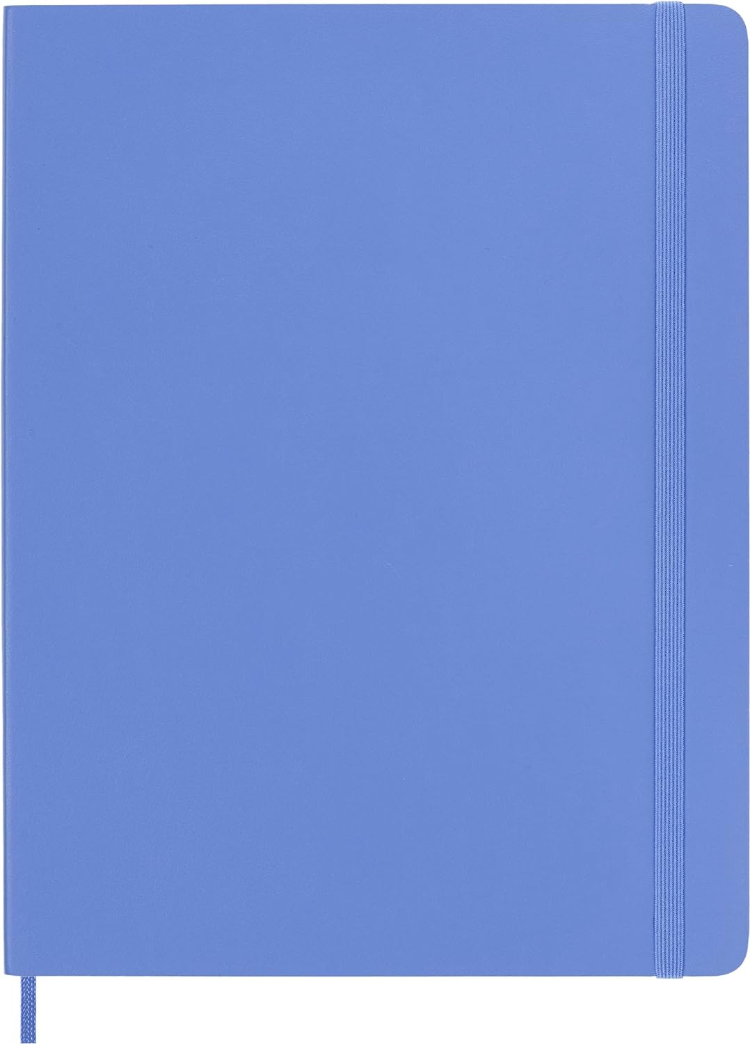 Moleskine - Classic Notebook, Plain Notebook, Soft Cover and Elastic Closure, Size X-Large 19 x 25 cm, Colour Hydrangea Blue, 192 Pages