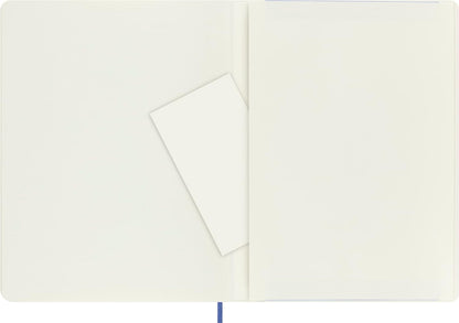 Moleskine - Classic Notebook, Plain Notebook, Soft Cover and Elastic Closure, Size X-Large 19 x 25 cm, Colour Hydrangea Blue, 192 Pages