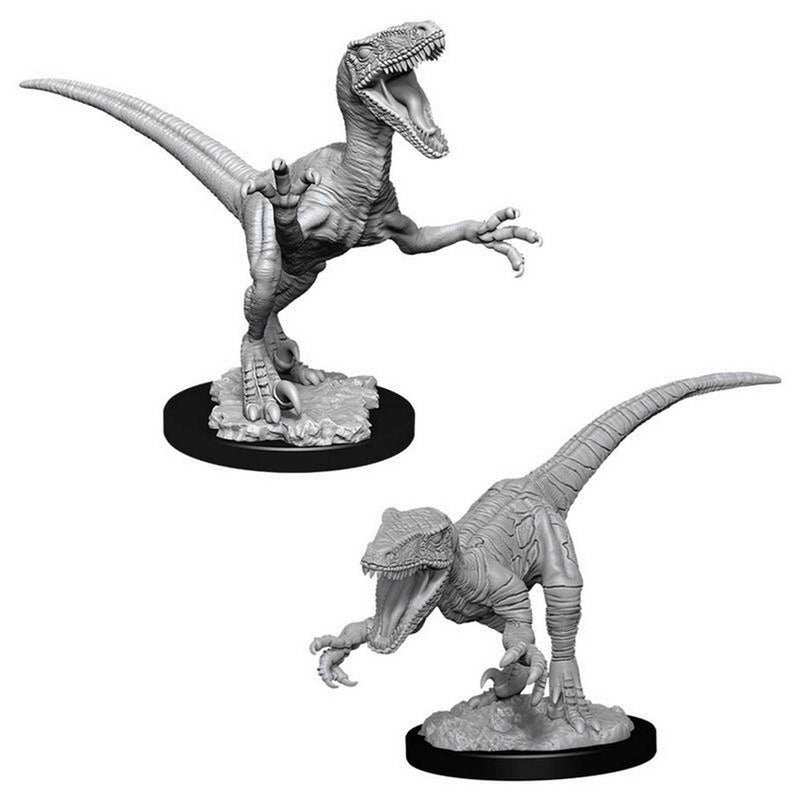 Raptors (PACK OF 2): WizKids Deep Cuts Unpainted Miniatures (W11)